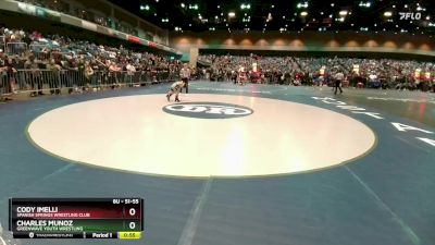 51-55 lbs Round 1 - Charles Munoz, Greenwave Youth Wrestling vs Cody Imelli, Spanish Springs Wrestling Club