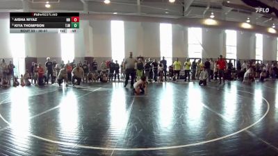 36-41 lbs Semifinal - Aisha Niyaz, Nova WC vs Kiya Thompson, Twisted Joker Wrestling