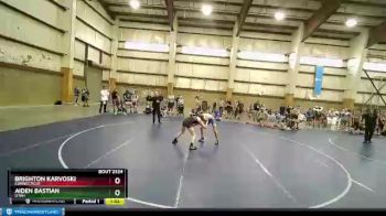 106 lbs 1st Place Match - Brighton Karvoski, Connecticut vs Aiden Bastian, Utah