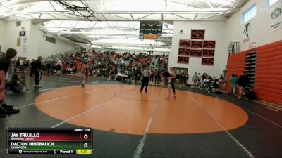 132B Round 2 - Jay Trujillo, Natrona County vs Dalton Hinebauch, Lockwood