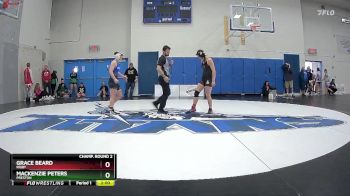 132 lbs Champ. Round 2 - Mackenzie Peters, Preston vs Grace Beard, Rigby