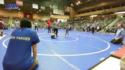 46 lbs Rr Rnd 2 - Sawyer Yeary, Greenwood Wrestling Academy vs Gatlin Leonard, Mountain View Stingers Wrestling