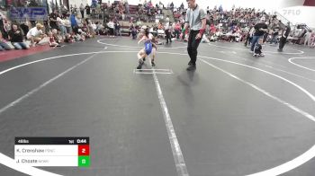 46 lbs Quarterfinal - Kail Crenshaw, Ponca City Wildcat Wrestling vs Jesse Choate, Newkirk Takedown Club