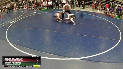 74 lbs Quarterfinal - Oliver Bradshaw, Total Domination Wrestling vs Jaiden Pearsall, LV Bear Wrestling Club