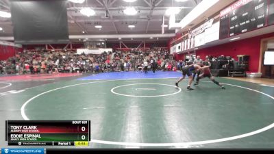 159 lbs Cons. Round 2 - Tony Clark, Albany High School vs Eddie Espinal, Analy High School