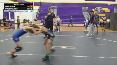 70 lbs 2nd Place Match - Jamie Bigler, Legacy Elite Wrestling vs Ayden Williams, KC Elite Training Center