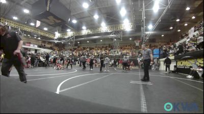 73 lbs Quarterfinal - Hendrix Henley, Chickasha Youth Wrestling vs Preston Gutierrez, Midwest City Bombers Youth Wrestling Club