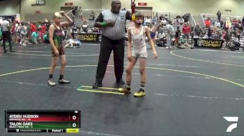 82 lbs Round 4 (6 Team) - Ayden Hudson, Donahue WA vs Talon Oaks, Beast Mode WA