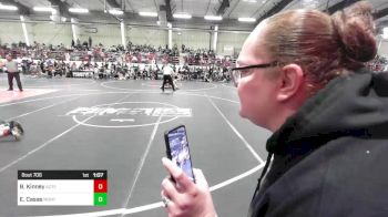 Quarterfinal - Briella Kinney, Aztec vs Elisha Casas, Monte Vista Takedown Club