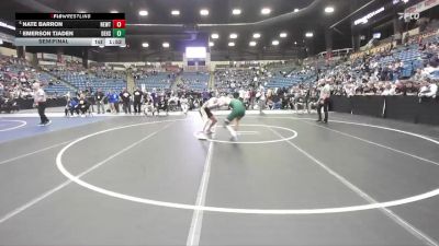 150 lbs Semifinal - Emerson Tjaden, DeSoto HS vs Nate Barron, Newton