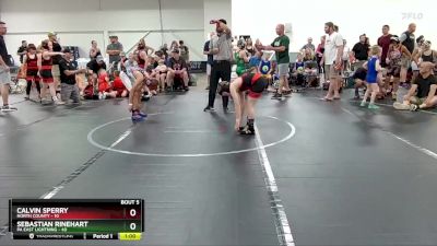 84 lbs Round 2 (6 Team) - Sebastian Rinehart, PA East Lightning vs Calvin Sperry, North County