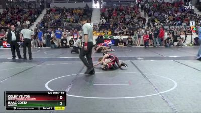 68 lbs Champ. Round 1 - Colby Yelton, SlyFox Wrestling Academy vs Isaac Costa, Wamego