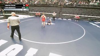 4A 132 lbs Cons. Round 2 - Sam Breinholt, Crimson Cliffs High vs Griffin Staten, Bear River