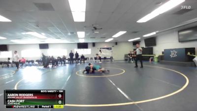 138 lbs Champ. Round 2 - Cash Port, Aliso Niguel vs Aaron Rodgers, Golden Valley (Bakersfield)