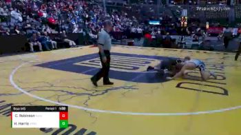 160 lbs Quarterfinal - Clayton Robinson, Roosevelt vs Hunter Harris, Broomfield