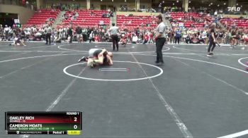 130 lbs Round 1 (6 Team) - Cameron Moats, Honey Badger Wrestling Club vs Oakley Rich, Sicarios