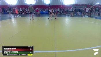 157 lbs Round 3 (16 Team) - Jeremy Earley, Oconto Falls vs Creston Athlete, Batavia