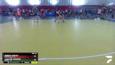 157 lbs Round 3 (16 Team) - Jeremy Earley, Oconto Falls vs Creston Athlete, Batavia