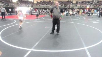 80 lbs Rr Rnd 2 - Brooklynn Cline, Maize WC vs Keilee Fagan, Valley Bad Boys