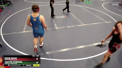 250 lbs Quarterfinal - David Grave, Shakopee Mat Club vs Sawyer Schendel, Highway Wrestling