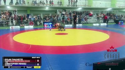 60kg Champ. Round 1 - Dylan Thauvette, Kanieinkehaka Tehontatienas Mohawk / HBS vs Christopher Mendez, Matmen WC