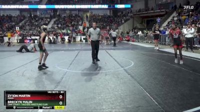 80 lbs Round 3 - Zy`ion Martin, Maize vs Breckyn Malin, Linn County Twisters Wrestling Club