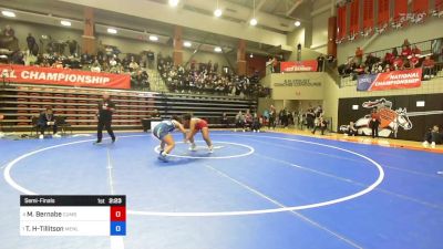 191 lbs Semifinal - Maquoia Bernabe, Cumberlands (Ky.) vs Tavia Heidelberg-Tillitson, Menlo (Calif.)