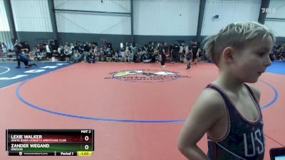 53 lbs Cons. Semi - Zander Wegand, Oregon vs Lexie Walker, White River Hornets Wrestling Club