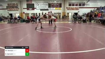 145 lbs Semifinal - Wyatt Henson, Waynesburg vs Ryan Garvick, Central Dauphin