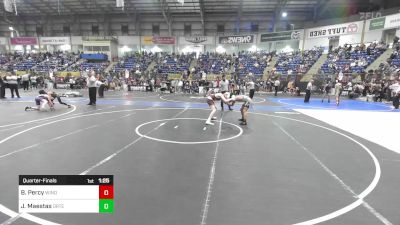 120 lbs Quarterfinal - Byron Percy, Windsor Middle School vs Jayce Maestas, Ortega Middle School