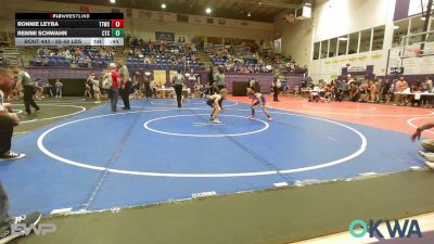 55-58 lbs 3rd Place - Ronnie Leyba, Team Tulsa Wrestling Club vs Remmi Schwahn, Chandler Takedown Club