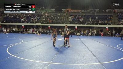 60 lbs Round 4 - Izabelle Englert, Viking Wrestling Club vs Claire Traxler, Pinnacle Wrestling Club