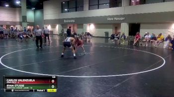 126 lbs Round 2 (8 Team) - Carlos Valenzuela, Iowa Gold vs Ryan Stusse, Nebraska Hangin` Loose