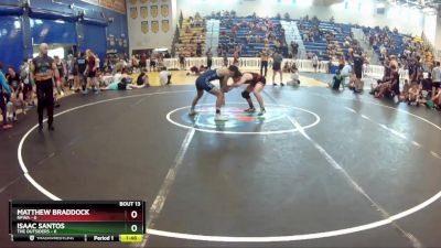 126 lbs Quarters & Wb (16 Team) - Isaac Santos, The Outsiders vs MATTHEW BRADDOCK, NFWA