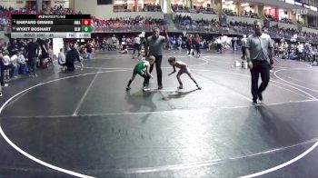 45 lbs Champ. Round 2 - Wyatt Boshart, O`Neill Leprechaun Wrestling vs Shepard Grimes, Nebraska Wrestling Academy