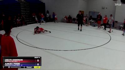 70 lbs Round 2 (6 Team) - Jaelyn Anderson, Nebraska Red Girls vs Aurora Priebe, Minnesota Storm Girls