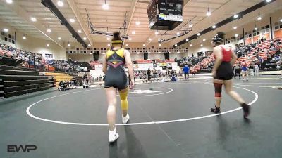 145 lbs Quarterfinal - Kylei Gokey, Tecumseh HS Girls vs Chloe Rubio, Hilldale