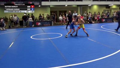 70 lbs Champ. Rd Of 16 - Sutton Hawley, Keystone Kids Wrestling Club vs Cipriano Duran, Bear Cave Wrestling Club