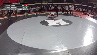 157 lbs Cons. Semis - Cooper Hardy, Montana vs Dominic Martinez, Idaho