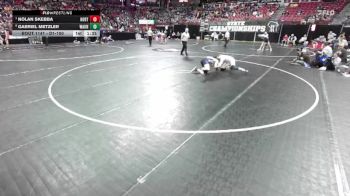 D1-150 lbs Quarterfinal - Nolan Skebba, Hortonville vs Gabriel Metzler, Waunakee