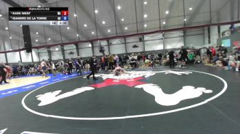Junior Boys GR - 285 lbs Quarters - Kade West, WA vs Isandre De La Torre, OR
