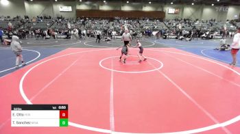 62 lbs Round Of 16 - Esca Otto, Yerington Lions WC vs Thiago Sanchez, Nevada Elite