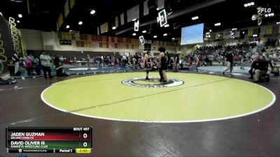 165 lbs Cons. Semi - Jaden Guzman, Delano Diablos vs David Oliver Iii, Hawkeye Wrestling Club