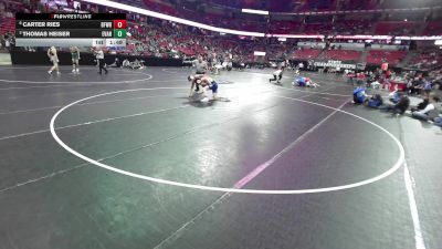 175 lbs Quarters - Thomas Heiser, Evansville vs Carter Ries, Big Foot/Williams Bay