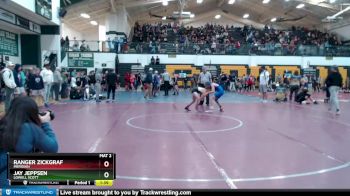 95 lbs Quarterfinal - Ranger Zickgraf, Meridian vs Jay Jeppsen, Lowell Scott