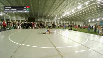120 lbs Semifinal - Nash Johnston, Sanderson Wrestling Academy vs Ty Cole, Sanderson Wrestling Academy