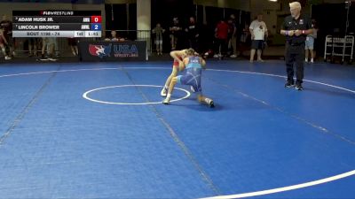 74 lbs Semis - Adam Husk Jr., Askren Wrestling Academy vs Lincoln Brower, Apex Wrestling NYC LLC