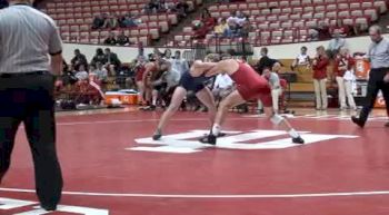 184 lbs rd1 #15 Andrew Saunders (UNCG) vs. Eric Cameron (IU)