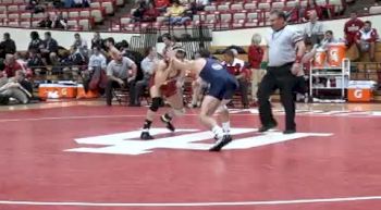 141 lbs rd1 Mitchell Richey (IU) vs. Michael Crowley (UNCG)