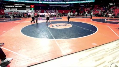 3A 215 lbs Cons. Round 1 - Clarence Jackson, Barrington vs Luke Chrisse, Yorkville (H.S.)